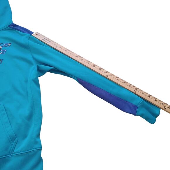 Nike Blue therma-fit Size XL Extra Large Boys Teens Kids Hoodie Camo Pocket - Picture 10 of 10